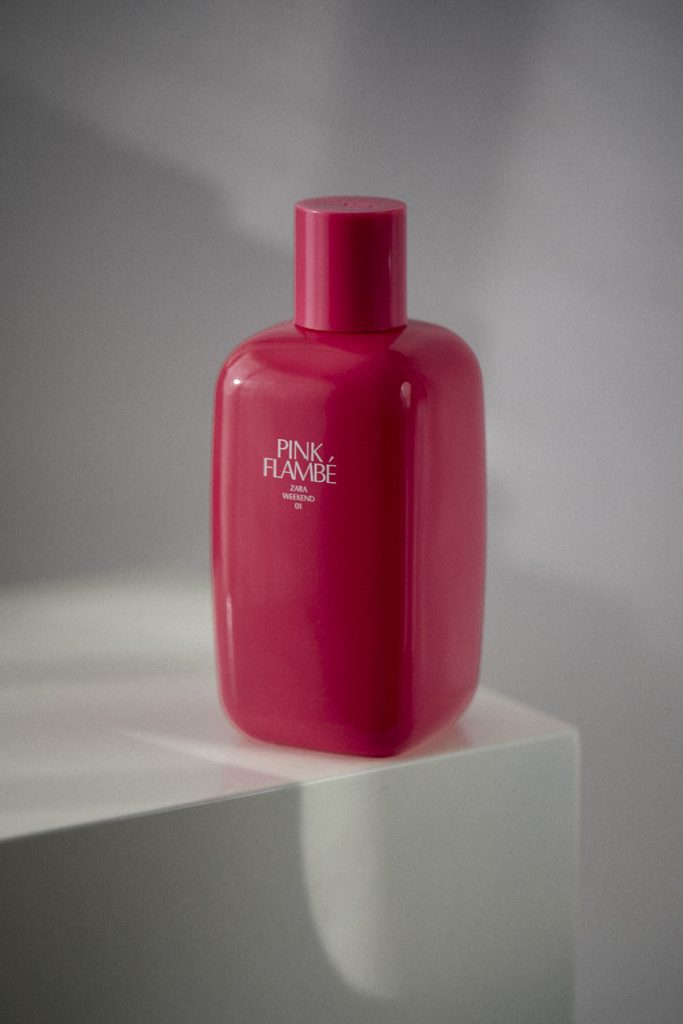 Zara Pink Flambé Perfume by Kanbina Studio