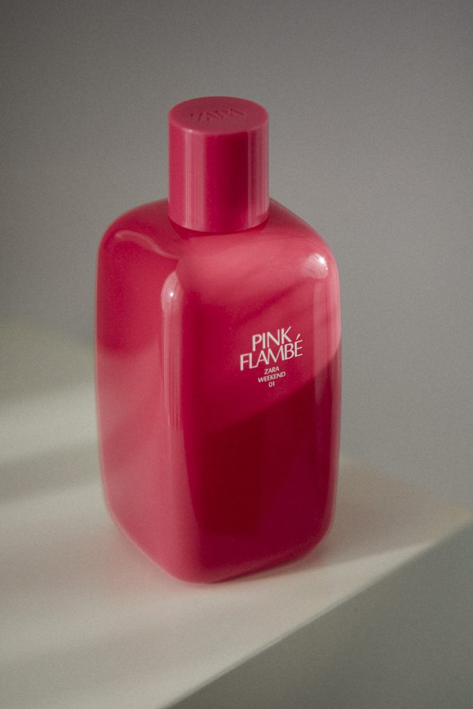 Zara Pink Flambé Perfume by Kanbina Studio