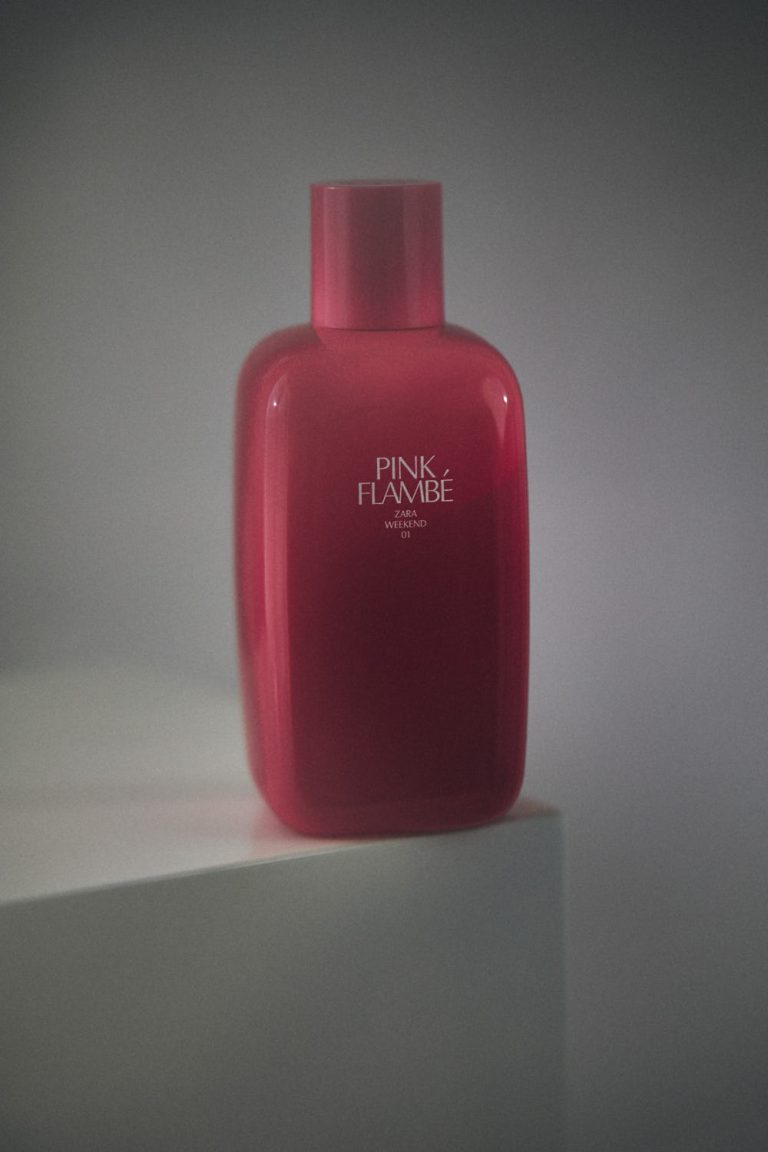 Zara Pink Flambé Perfume by Kanbina Studio