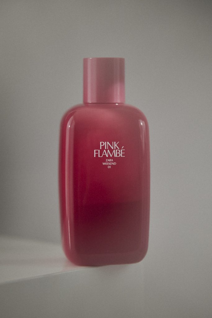 Zara Pink Flambé Perfume by Kanbina Studio