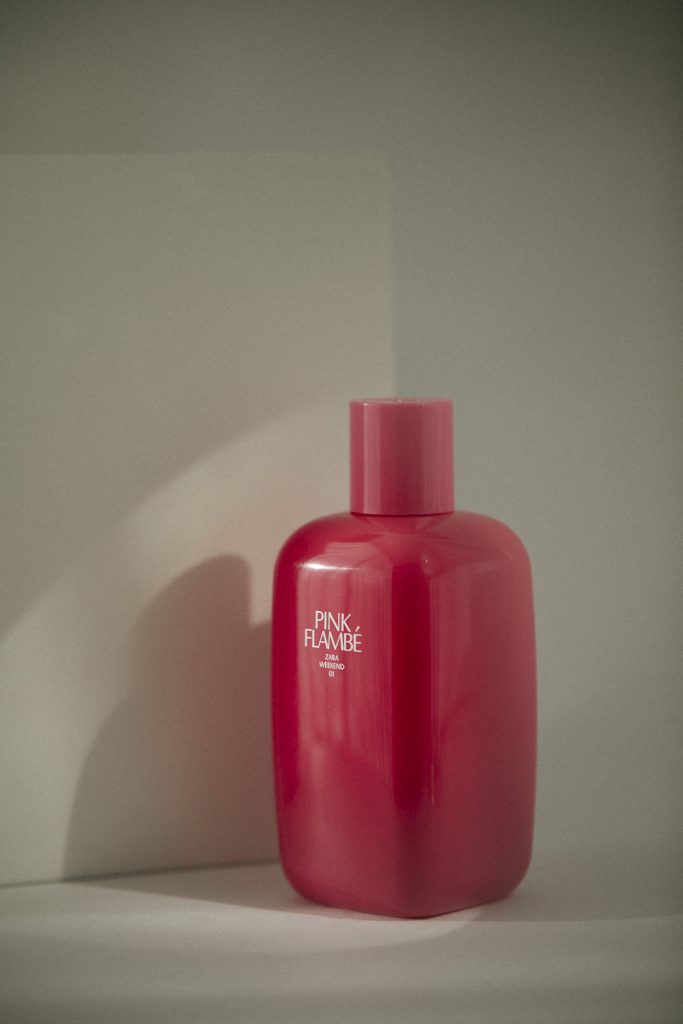 Zara Pink Flambé Perfume by Kanbina Studio