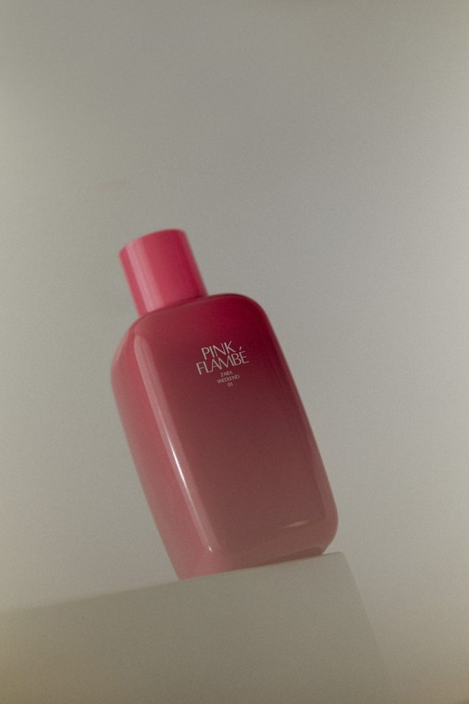 Zara Pink Flambé Perfume by Kanbina Studio