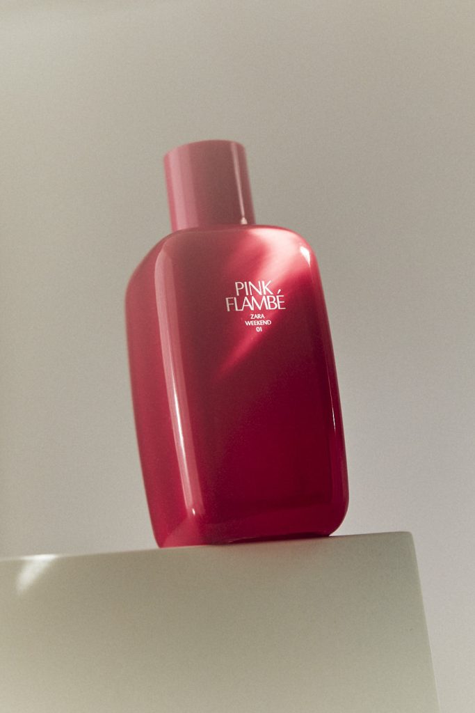Zara Pink Flambé Perfume by Kanbina Studio